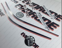 Evinrude 175HP E-tec White Cowl Outboard Decal Kit